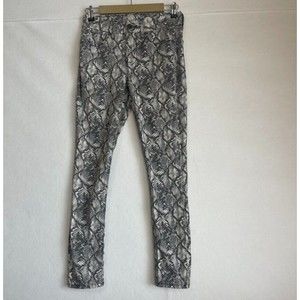 Seven7 Snake Print Tummyless High Rise Skinny Jean Size 4 Modal Cotton Stretch